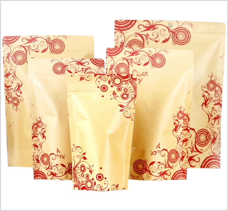 Kraft Paper Ziplock pouches